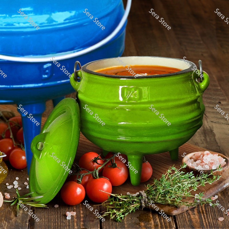 Panela de Ferro Fundido Esmalt - Camping Cooking Dutch Oven avaliação e preço