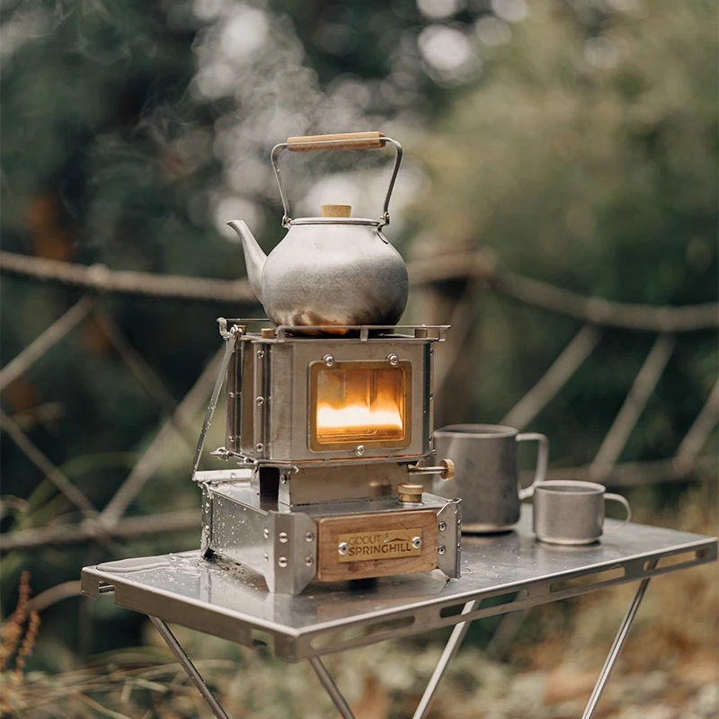 Fogão de acampamento estilo vi - Camping Double Cooking Stove avaliação e preço